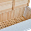 Stella Homewares Storage Bench 126x42x75 cm Wood White