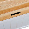 Stella Homewares Storage Bench 126x42x75 cm Wood White