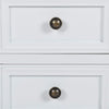 Stella Homewares Nightstand with 2 Drawers MDF White