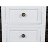 Stella Homewares Nightstands 2 pcs with 2 Drawers MDF White