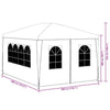 Stella Homewares Party Tent 3x4 m Blue