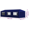 Stella Homewares Party Tent 3x9 m Blue