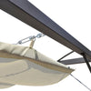 Stella Homewares Garden Gazebo with Retractable Roof Canopy