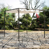 Stella Homewares Garden Gazebo with Retractable Roof Canopy