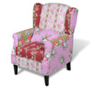 Stella Homewares Armchair with Patchwork Design Fabric
