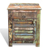 Stella Homewares End Table with 1 Drawer 1 Door Reclaimed Wood