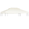Stella Homewares Water-proof Gazebo Cover Canopy 310 g / m²  Cream White 3 x 4 m