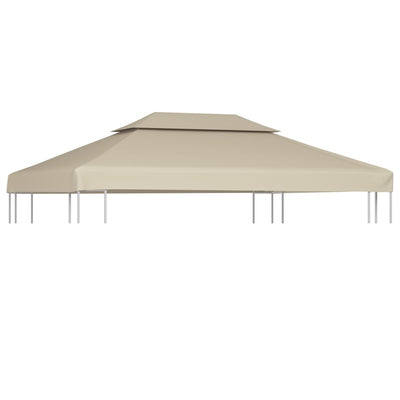 Stella Homewares Water-proof Gazebo Cover Canopy Replacement 310 g / m² Beige 3 x 4 m