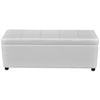 Stella Homewares Long Storage Bench Wood White