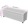 Stella Homewares Long Storage Bench Wood White