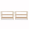 Stella Homewares 3-Tier Shoe Racks 2 pcs Solid Fir Wood
