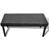 Stella Homewares Black High Quality Artificial Leather Bench