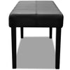 Stella Homewares Black High Quality Artificial Leather Bench