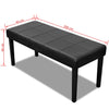 Stella Homewares Black High Quality Artificial Leather Bench