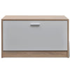 Stella Homewares Oak and White 3-in-1 Wooden Shoe Cabinet Set