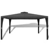 Stella Homewares Poly Rattan Gazebo with Dark Grey Roof 3 x 4 m