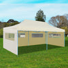 Stella Homewares Cream Foldable Pop-up Party Tent 3 x 6 m
