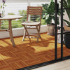Stella Homewares 10 pcs Acacia Decking Tiles 30 x 30 cm Vertical Pattern