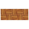 Stella Homewares 10 pcs Acacia Decking Tiles 30 x 30 cm Vertical Pattern