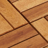 Stella Homewares 10 pcs Acacia Decking Tiles 30 x 30 cm