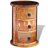 Stella Homewares Reclaimed Cabinet with 3 Drawers Solid Wood