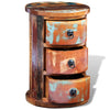 Stella Homewares Reclaimed Cabinet with 3 Drawers Solid Wood
