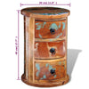 Stella Homewares Reclaimed Cabinet with 3 Drawers Solid Wood