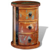 Stella Homewares Reclaimed Cabinet with 3 Drawers Solid Wood