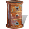Stella Homewares Reclaimed Cabinet with 3 Drawers Solid Wood