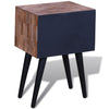 Stella Homewares Nightstand with 2 Drawers Reclaimed Teak Wood