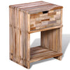 Stella Homewares Nightstand with Drawer Reclaimed Teak Wood