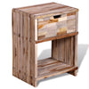 Stella Homewares Nightstand with Drawer Reclaimed Teak Wood