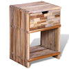 Stella Homewares Nightstand with Drawer Reclaimed Teak Wood