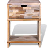Stella Homewares Nightstand with Drawer Reclaimed Teak Wood