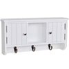 Stella Homewares Wall Cabinet for Keys and Jewellery with Doors and Hooks