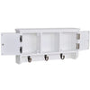 Stella Homewares Wall Cabinet for Keys and Jewellery with Doors and Hooks