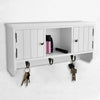Stella Homewares Wall Cabinet for Keys and Jewellery with Doors and Hooks