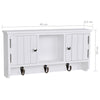Stella Homewares Wall Cabinet for Keys and Jewellery with Doors and Hooks
