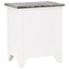 Stella Homewares Nightstand 2 pcs with 2 Drawers Grey and White