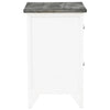 Stella Homewares Nightstand 2 pcs with 2 Drawers Grey and White