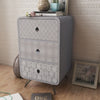 Stella Homewares Side Cabinet with 3 Drawers Grey