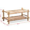 Stella Homewares 2-Tier Bamboo Shoe Rack