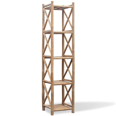 Stella Homewares 5-Tier Square Bamboo Shelf