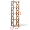Stella Homewares 5-Tier Square Bamboo Shelf