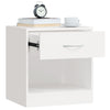 Stella Homewares Nightstand 2 pcs with Drawer White
