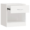 Stella Homewares Nightstand 2 pcs with Drawer White