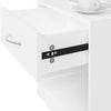 Stella Homewares Nightstand 2 pcs with Drawer White
