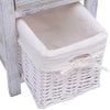Stella Homewares Bedside Cabinets 2 pcs Wood White