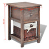 Stella Homewares Bedside Cabinets 2 pcs Wood Brown