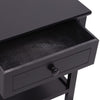 Stella Homewares Bedside Cabinet Wood Black